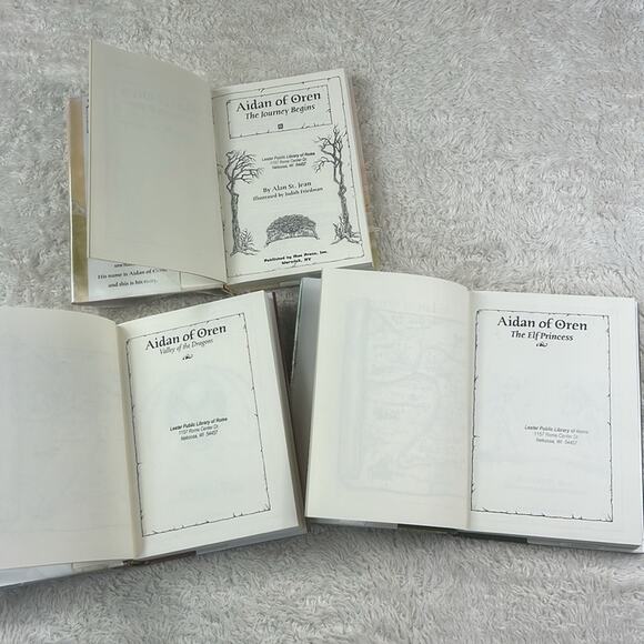 Aidan of Oren Lot of 3 HC good fantasy adventure novels complete set Alan Jean - Picture 3 of 8